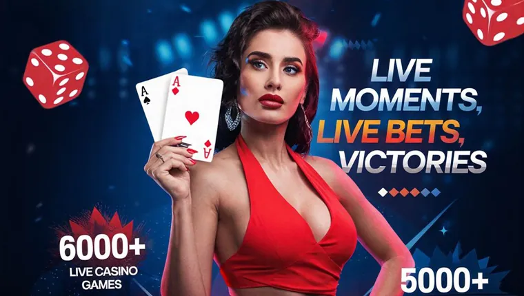 Welcome bonus banner for new live casino players
