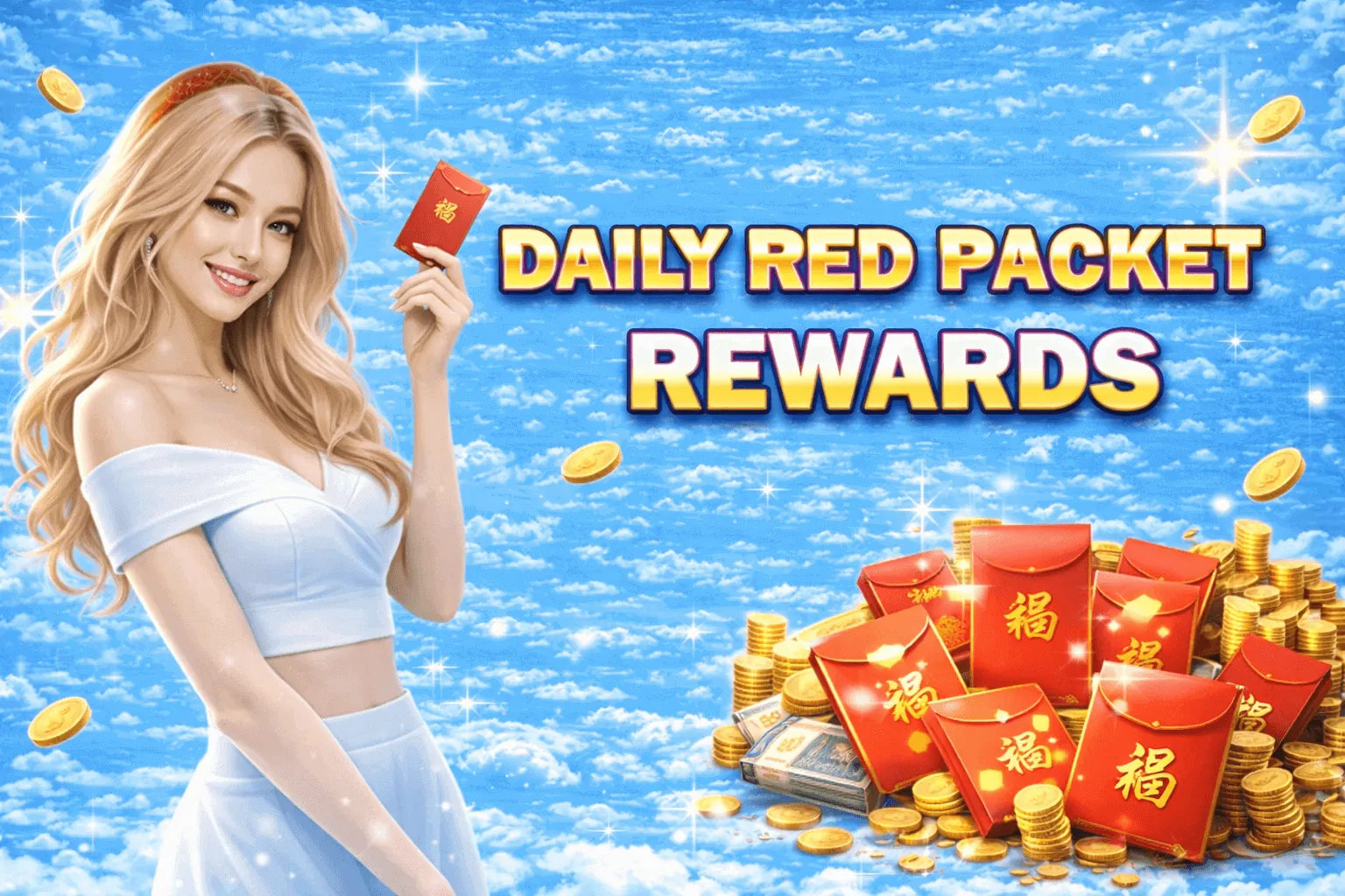 Reload bonus graphic with cash stack